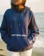 dandy words of affirmation hoodie blue