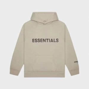 essentials 3d silicon applique hoodie