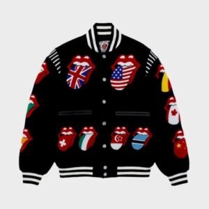 gimme shelter world flag varsity jacket