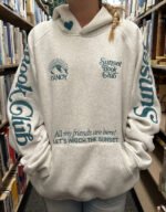 heather gray dandy book club hoodie