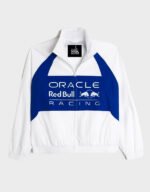 hollister red bull racing jacket in white