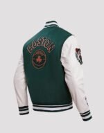 kelly green boston celtics varsity jacket mens