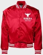 ribera steak house red satin jacket