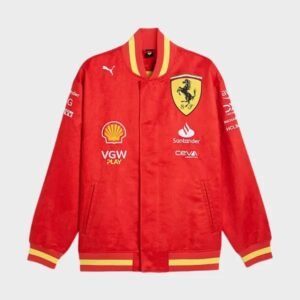 scuderia ferrari f1 varsity jacket