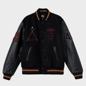 stussy 8 ball varsity jacket