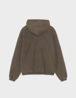 stussy faded graphic hoodie olive