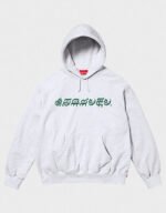 supreme blackletter hooded sweatshirt ash grey