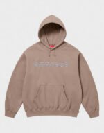 supreme blackletter hooded sweatshirt dusty brown