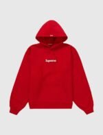 supreme box logo hoodie red