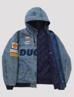 supreme ducati hooded denim jacket work