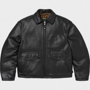 supreme schott leather racer jacket