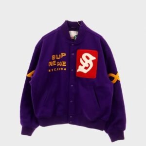 supreme tourist varsity jacket