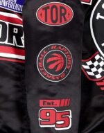 toronto raptors rally drive black varsity jacket