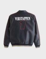 abercrombie oracle red bull racing varsity bomber jacket
