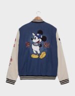 boxlunch disney mickey mouse baseball denim bomber jacket