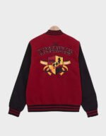 boxlunch the incredibles dash parr logo varsity jacket red