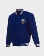buffalo sabres royal varsity jacket
