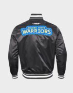 golden state warriors diy pick stitch satin jacket
