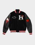 hello kitty black varsity jacket