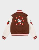 hello kitty varsity jacket brown