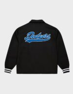 los angeles dodgers oversweep black varsity wool jacket
