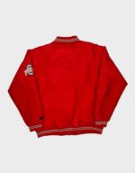 ohio state buckeyes red varsity jacket