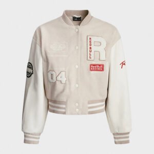 pepe jeans leather varsity jacket