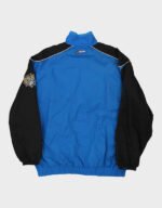 pfizer racing team checkered flag nascar black and blue jacket