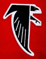 retro atlanta falcons classic rib red and white jacket
