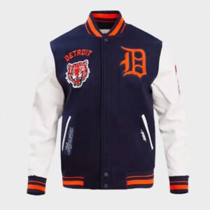 retro detroit tigers varsity jacket