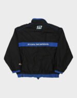 ryan newman 12 checkered flag nascar black jacket