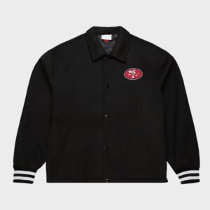 san francisco 49ers oversweep varsity jacket