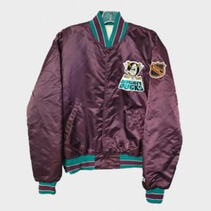 90’s anaheim ducks bomber jacket