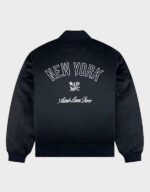aime leon dore x new york yankees satin varsity jacket
