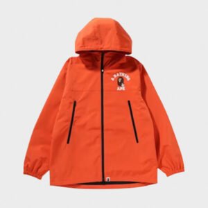 bape go ape pointer college orange jacket