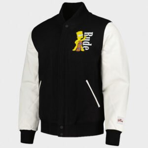 freeze max rude the simpsons varsity jacket
