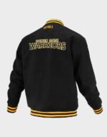 golden state warriors logoman shadow black jacket