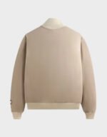 kith x adidas football track suit top beige jacket