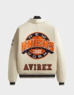 kith x avirex the new york knicks icon jacket