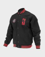 la clippers logoman shadow varsity jacket