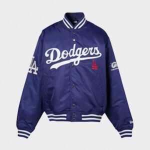 la dodgers x gr8 varsity tokyo series blue jacket