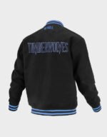 minnesota timberwolves logoman shadow varsity jacket