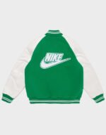 nike x nigo nrg varsity green jacket
