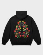 palace rose p3 black hoodie