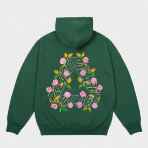 palace rose p3 green hoodie
