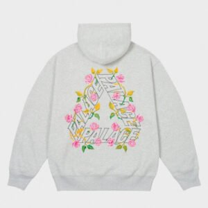 palace rose p3 grey hoodie
