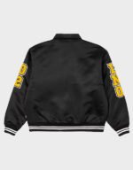 palace satin black varsity jacket