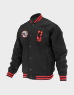 philadelphia 76ers logoman shadow varsity jacket
