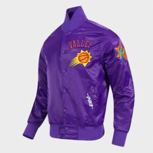 phoenix suns pro standard purple satin jacket