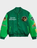 power rangers green varsity jacket